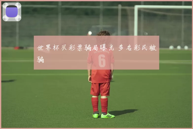 世界杯买彩票骗局曝光 多名彩民被骗
