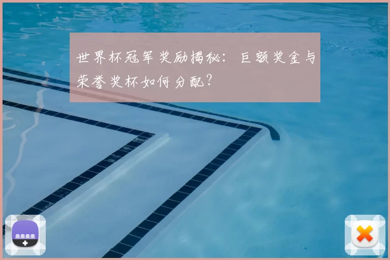 世界杯冠军奖励揭秘：巨额奖金与荣誉奖杯如何分配？