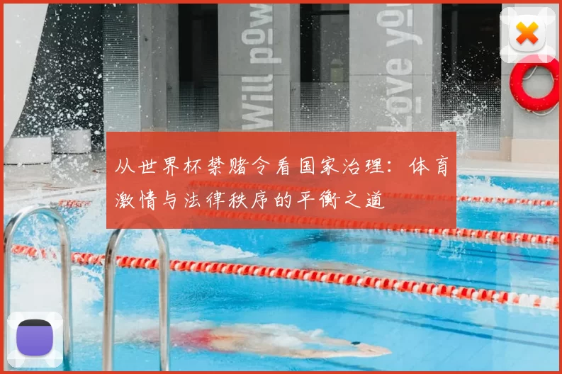 从世界杯禁赌令看国家治理:体育激情与法律秩序的平衡之道