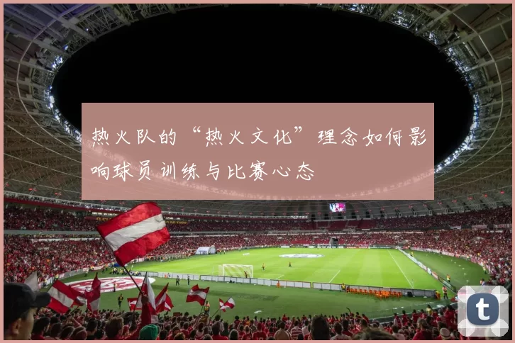 热火队的“热火文化”理念如何影响球员训练与比赛心态